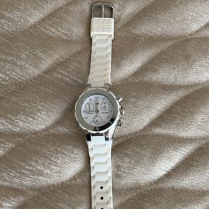 Michele white Tahitan jelly bean watch 36mm